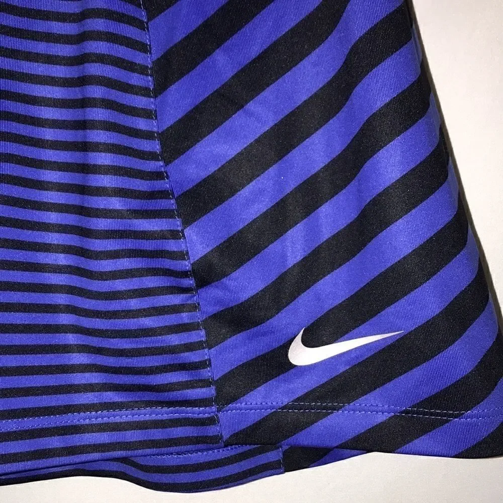 Riccardo Tisci x Nike Women's Black Blue Stripe Dri-Fit Golf Skort‎ Size Small